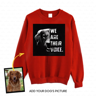 Personalized Dog Gift Idea - We Are Their Voice For Dog Lovers - Standard Crew Neck Sweatshirt